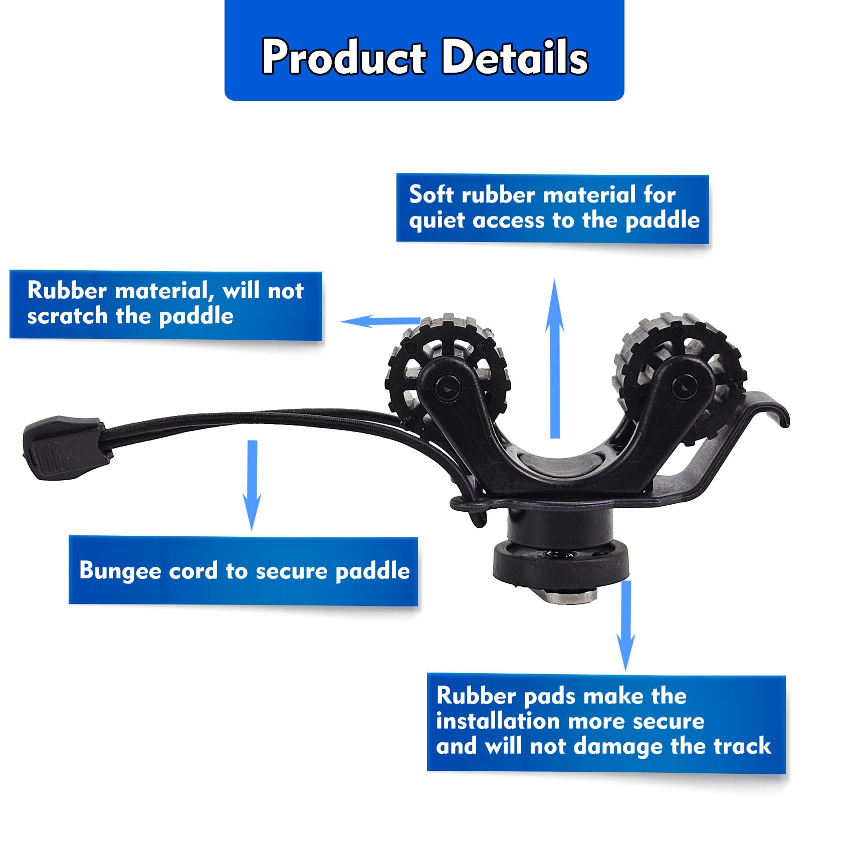 Kayak Rail Paddle Holder Kayak - Fishing Kayak Rod Holder 评论和价格