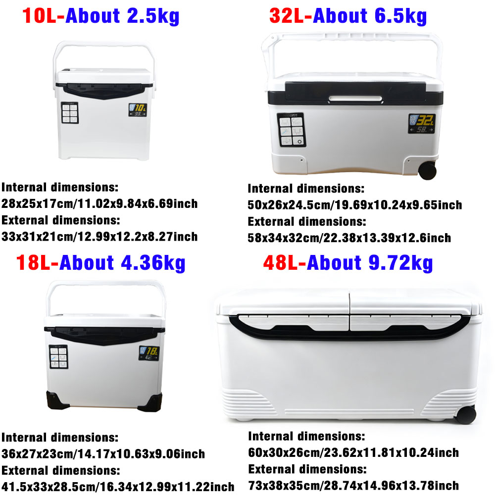 10L/18L/32L/48L Fishing Cooler - Fishing Kayak Crate 评论和价格